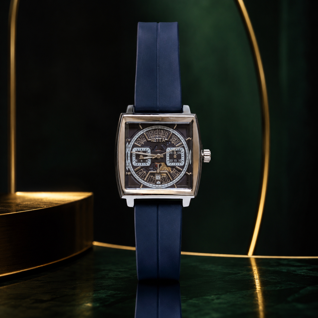 Executive Skeleton Design Wrist Watch Men